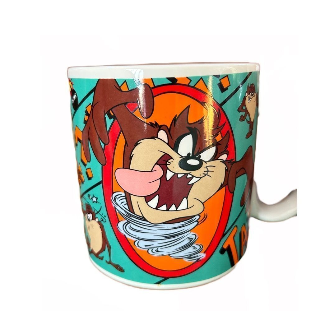 Taz Tasmanian Devil Coffee Mug 1995 Applause Looney Tunes Warner Bros Vintage